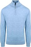 King Essentials The Michael Half Zip Pull Merino Lichtblauw KM111030003-B022T kopen | Suitable