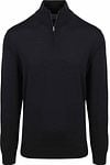 King Essentials The Michael Half Zip Pull Merino Zwart KM111030003-C000T kopen | Suitable