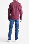 King Essentials The Tommy Shirt Bordeaux Model / Achterkant