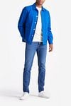 King Essentials The Benjamin Overshirt Royal Blauw Model / Voorkant