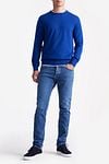 King Essentials The John Pullover Merino Royal Blauw Model / Voorkant