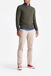 King Essentials The John Pullover Merino Army Green Model / Voorkant