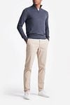 King Essentials The Michael Half Zip Pull Merino Anthracite Model / Voorkant