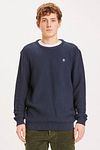 KnowledgeCotton Apparel Field Pullover Navy Model / Voorkant