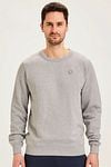 KnowledgeCotton Apparel Pull Elm Mélange Gris Model / Voorkant
