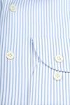 Profuomo Shirt Extra Lange Mouwen Travel Streep Lichtblauw Product / Detail