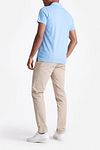 King Essentials The James Polo Shirt Mid Blue Model / Achterkant