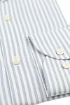 Profuomo Shirt Stripe Cutaway Blue Product / Detail