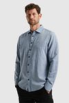 PME Legend Linen Shirt Light Blue Model / Voorkant