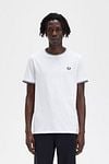 Fred Perry T-shirt Wit Model / Voorkant