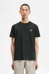 Fred Perry T-Shirt Donkergroen T50 Model / Voorkant