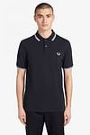 Fred Perry Polo Shirt Navy White Model / Voorkant