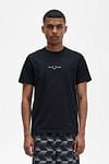 Fred Perry T-Shirt M4580 Zwart Model / Voorkant
