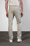 MAC Pantalon Lennox Imprimé Beige Model / Achterkant