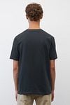 Marc O'Polo T-Shirt Logo Anthracite Model / Achterkant