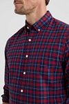 McGregor Chemise Bleu Rouge A Carreaux Model / Detail