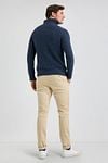 McGregor Half Zip Trui Merinowol Navy Model / Achterkant