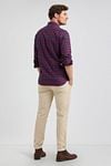 McGregor Hemd Karos Rot Blau Model / Achterkant