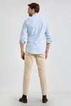 McGregor Hemd Oxford Streifen Hellblau Model / Achterkant