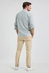McGregor Hemd Poplin Streifen Sage Grün Model / Achterkant