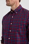 McGregor Overhemd Ruit Rood Blauw Model / Detail