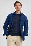 McGregor Overshirt Tartan Checks Dark Blue Model / Voorkant