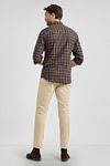 McGregor Shirt Checks Yellow Blue Model / Achterkant