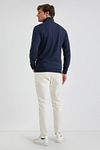 McGregor Half Zip Pullover Merino Wool Navy Model / Achterkant