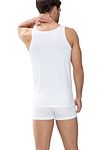 Mey Dry Cotton Athletic Singlet White Model / Achterkant
