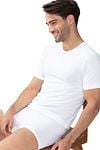 Mey Dry Cotton O-Ausschnitt T-Shirt Weiß Model / Voorkant