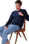 Mey Nightwear Long Blue Model / Voorkant