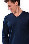 Mey Nightwear Long Blue Model / Detail