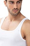 Mey Noblesse Athletic Singlet White Model / Detail