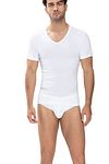Mey Noblesse V-neck T-shirt White Model / Voorkant