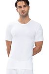 Mey O-Ausschnitt Dry Cotton T-Shirt Weiß Model / Voorkant