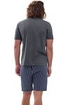 Mey Pyjama Portimo Short Gris Model / Achterkant