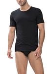 Mey Dry Cotton O-Ausschnitt T-Shirt Schwarz Model / Voorkant