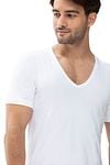 Mey Dry Cotton V-Ausschnitt T-Shirt Weiß 2-Pack Model / Voorkant