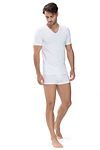 Mey V-Ausschnitt Dry Cotton T-Shirt Weiß Model / Voorkant
