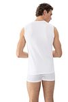 Mey V-neck Dry Cotton Muscle Singlet White Model / Achterkant
