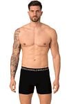 Muchachomalo Boxershorts Microfiber 2-Pack Zwart Navy Model / Voorkant