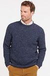 Barbour Pullover Lambswool Knitted Navy Model / Voorkant