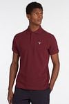 Barbour Tartan Pique Polo Shirt Bordeaux Model / Voorkant