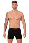 Muchachomalo Boxer Shorts 3-Pack Solid Green 582 Model / Voorkant