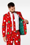 OppoSuits Festivity Rood Kostuum Model / Detail