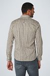No Excess Shirt Patterned Green Model / Achterkant