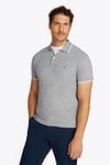 Tommy Hilfiger Linen Piqué Polo Shirt Grün Model / Voorkant