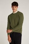Tommy Hilfiger Sweater Essential Structure Olive Green Model / Voorkant