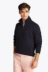 Tommy Hilfiger Half Zip Pullover Intechno Navy Model / Voorkant