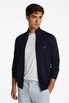 Tommy Hilfiger Cardigan Zip Navy Model / Voorkant